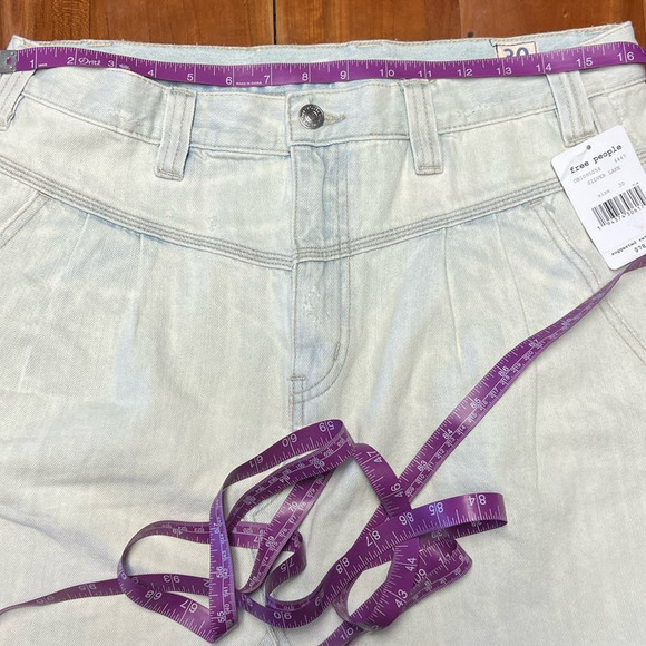 NWT Free People Silver Lake Denim Mini Skirt Size 30 - Picture 15 of 16